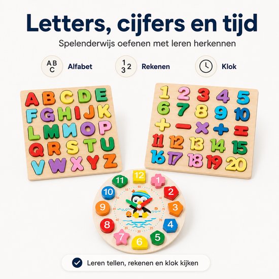 - Tangram - Houten speelgoed - 3 - Educatief - Vanaf 3 Jaar