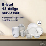 Luzzo® Serviesset met - delig - Wit