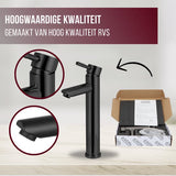 Luzzo® Como - RVS Wastafelkraan Hoog