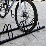 4toolz stabiel stalen fietsenrek voor drie fietsen - Zwart