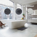 AKSA Home® Badmat 50x80 cm - Douchemat antislip - Badmat antislip - Badkamermat - Vloerkleed - Donkergrijs