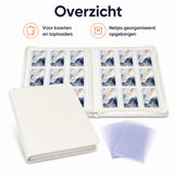 Toploader Binder - 252 Speelkaarten - Verzamelmap voor 3 4 inch Toploaders - Kaartenmap - 9 Pocket