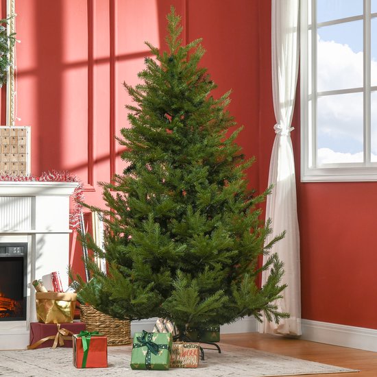Kunstkerstboom met realistische uitstraling - 180 cm - Ø136 cm