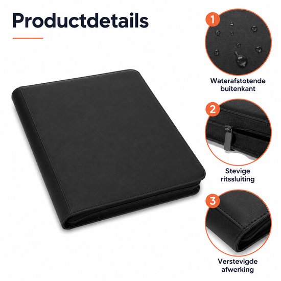 Toploader Binder - 252 Speelkaarten - Verzamelmap voor 3 4 inch Toploaders - Kaartenmap - 9 Pocket