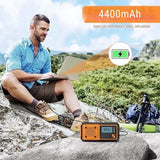 Draagbare NoodRadio Solar Opwindbaar - Powerbank Zonneenergie met - Noodpakket - Draagbare Radio