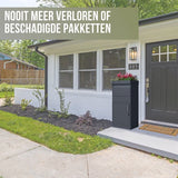 4gardenz® Pakketbrievenbus XL - Staande - Pakketbox - Antraciet