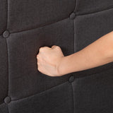 Bedombouw - Grijs - 147x206x110cm - Bedombouw met Hoofdbord - De perfecte combinatie van comfort en stijl voor je slaapkamer