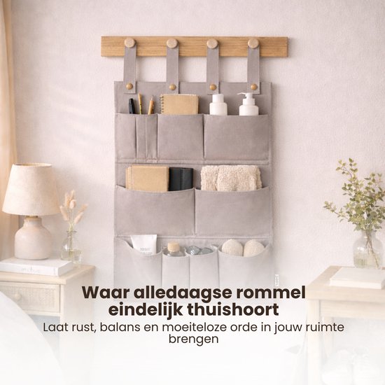 Multifunctionele Hangende Organizer - 8 Vakken - Opbergen met Stijl & Gemak