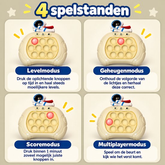 DMG Supply Pop It Game - Pop It - Pop Or Flop - Fidget Toy - Educatief Speelgoed