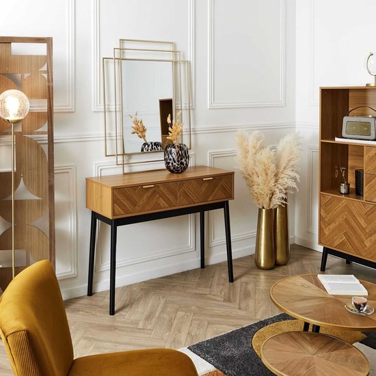 Sidetable Bijzettafel Felix 35x100x80 cm - Art Deco Consoletafel