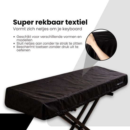 Keyboard Beschermhoes - Keyboard met 66 toetsen tot 98 cm Breed - Pianobeschermer - Keyboardhoes - Stofhoes - Keyboardbeschermer