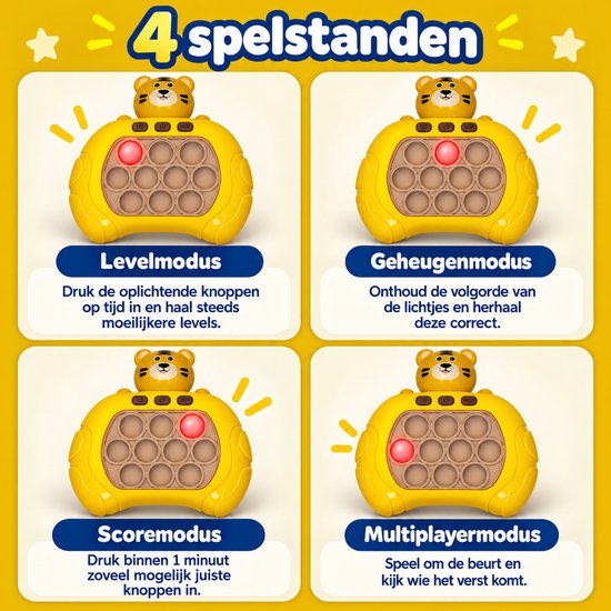 DMG Supply Pop It Game - Pop It - Pop Or Flop - Fidget Toy - Educatief Speelgoed
