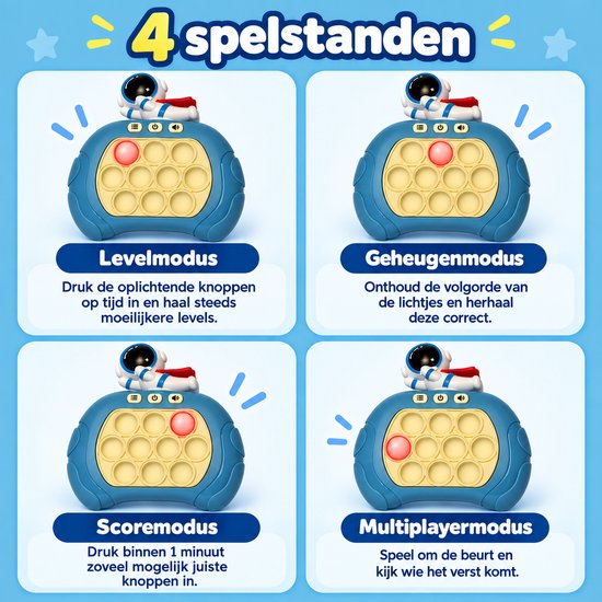DMG Supply Pop It Game - Pop It - Pop Or Flop - Fidget Toy - Educatief Speelgoed