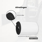 Stootstrip Muurbeschermer Garage - 200x20cm - Zelfklevend Autodeur Beschermer - Stootrand Foam - Autodeur Beschermer - Garage Stootrand