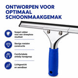 Glazenwasser set - 3-delig - Raamtrekker - Inwasser - Mircrovezeldoek - Ramenwas set - Raamwisser