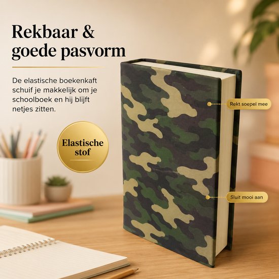 Rekbare boekenkaft - A4 - 5 stuks