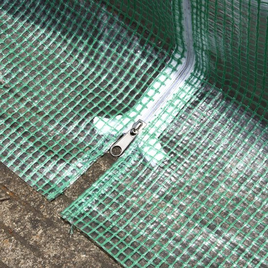 4goodz Tunnelserre Kweekkas 395x195x190 cm - Gaasplastic met Raam