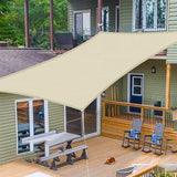 Schaduwdoek Waterafstotend – Vierkant 3x3m – UV-bescherming & Windbestendig – Ademend HDPE Zonnezeil – Tuin, Terras, Balkon, Zwembad – Beige