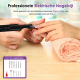 Vesfy Nagelfrees met 12 Nagelvijl Bitjes - Incl. 36 Schuurrolletjes - Pedicureset Professioneel - Nagelvijl Electrisch - Nagellak