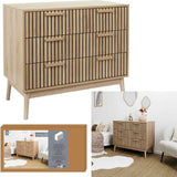 Ladekast Klaus met Panelen voorzijde - Buffetkast 90x49x79 cm - Bruin