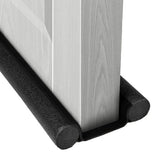 Tochtstopper Deur - Tochtrol - 94.5 cm - Zwart - Seal Strip - Tochtstrip - Tochtkussen - Tochthond - Tochthond Dubbel - Dubbele Tochtrol - Tochtkussen voor Deur