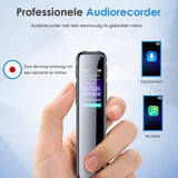 Vesfy Afluisterapparatuur met MP3 Speler - USB Oplaadbaar - 64GB - Incl. Oordopjes - Dictafoon - Voice Recorder - Spy