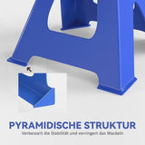set 2 stuks Assteunen hoogteverstelbaar - autobok 3000 kg - 3 ton - Blauw