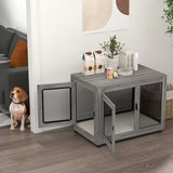 Binnen Bench voor grote honden - Hondenhok Binnen - 60x94x71 cm - Grijs