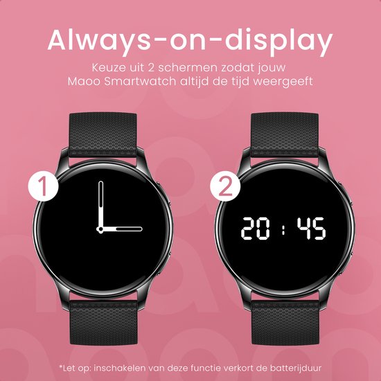 Maoo Ventura - Premium AMOLED Smartwatch Dames