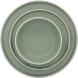 6 persoons Servies 18 delig Nordic style Keramiek - groen/wit