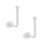 Scrunchie Houders - 2 Stuks - Zelfklevend - Muurhouder - 11 cm x 5 cm - Transparant - Haarelastiekjes houder - Elastiekjes houder - Sieradenhouder - Armband Houder - Sieraden Display - Sieraden Houder