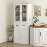 Keukenkast Buffetkast met Lades 40x76x182 cm - Crèmewit
