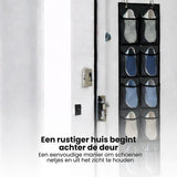 Schoenenkast Hangend - Schoenenzak 12 vakken - Opbergen van Schoenen aan Deur - Schoenenzak Zwart - Oplossing voor rondslingerende schoenen - Hoogwaardige Schoenenkast