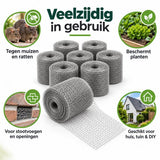 Muizengaas RVS – 7x Muizenweringsgaas 15 cm x 5 Meter – Rattengaas RVS – Stootvoegrooster – Ongediertewering voor Muizen, Ratten en Marters – Roestvrij Staal