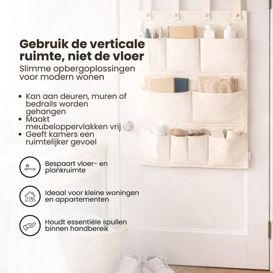 Multifunctionele Hangende Organizer - 8 Vakken - Opbergen met Stijl & Gemak