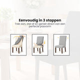 Stoelhoezen - Eetkamerstoel Hoes - 6 Stuks - Bescherm stijlvol je stoelen