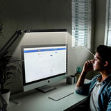Pro LED Bureaulamp met Klem - Dimbaar - 3 Lichtstanden & 10 Helderheidsniveaus - Verstelbaar & Inklapbaar - Tafellamp voor Bureau