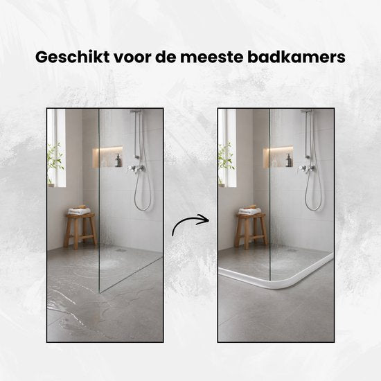Waterkering - Siliconen - 1 Meter - Zelfklevende Kitrand - Waterdrempel - Douche dorpel