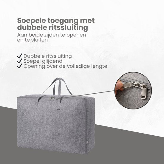 Opbergzak XXL Dekbed - 70 50 30 - Opbergtas voor Dekbed en Kleding - Kledingzak XXL