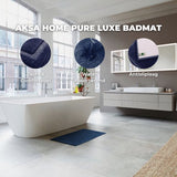 AKSA Home® Badmat 50x80 cm - Douchemat antislip - Badmat antislip - Badkamermat - Vloerkleed - Donkerblauw