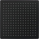 Luzzo® Regendouchekop extra Platte Hoofddouche Vierkant RVS Ø25 cm - Douchekop Zwart