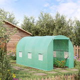 4goodz Tunnelserre Kweekkas 395x195x190 cm - Gaasplastic met Raam