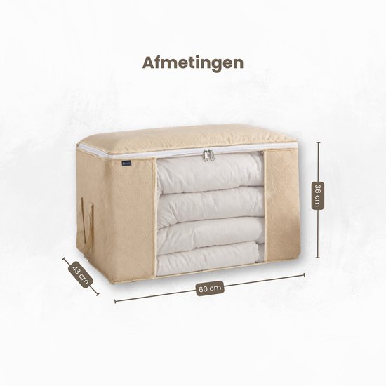 Opbergtas Kleding - 4 Stuks - Organizer voor Dekbed - Opbergzak - Opbergers voor Seizoenskleding