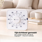 Leerklok - Aftelklok Kookwekker - Leer