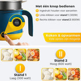DMG Supply Noodle Pan - Blauw - Elektrische Kookpan - Hotpot - Noodle Kom - 1,8 L - Multicooker