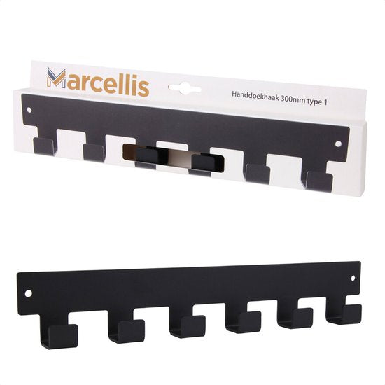 Marcellis - Industriële handdoekhaak - ophanghaak - haken - staal - incl. bevestigingsmateriaal