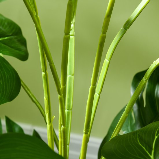 4goodz Kunstplant Monstera 120 cm Kunstplant met Pot en Mos