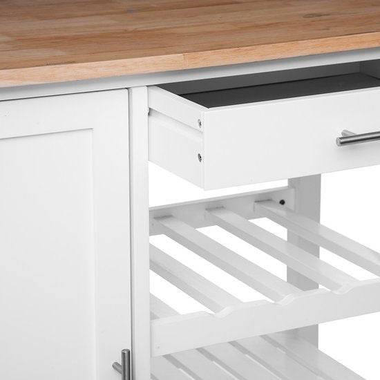 5Five® Luxe Grote houten Keukentrolley