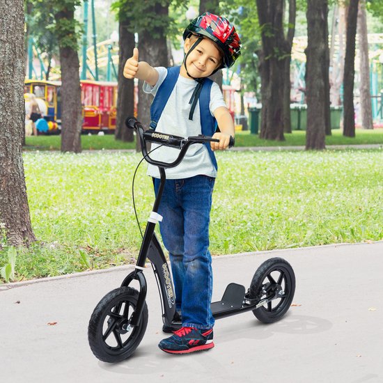 Scooter Step hoogteverstelbaar 12 inch - Zwart