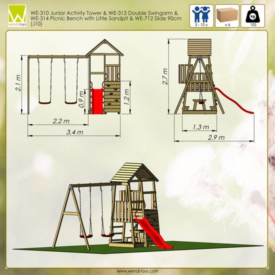 Wendi Toys - Speeltoren - WTM10